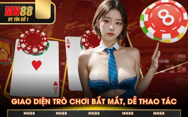 Giao diện trò chơi bắt mắt, dễ thao tác